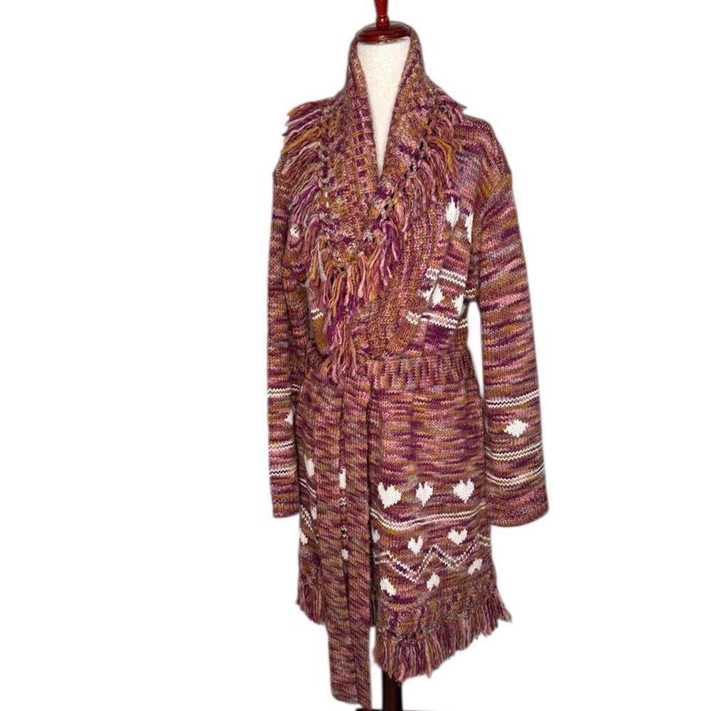LoveShackFancy Wyatt Burgundy Duster – Sz M/L - Picture 4 of 10